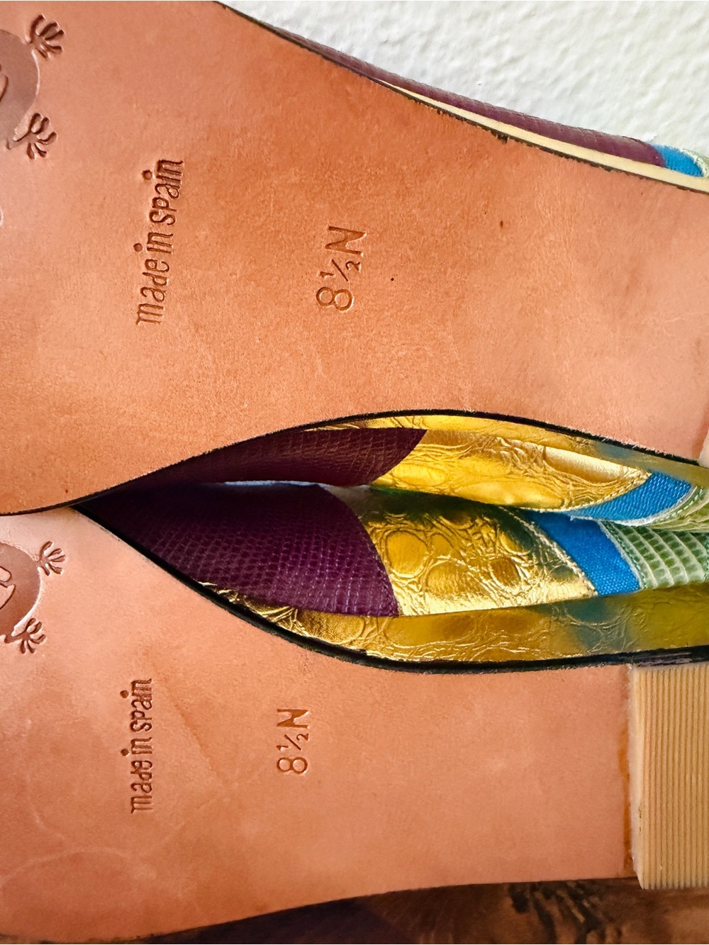 NWT Vintage Beverly Feldman Colorful Cactus Flats - Picture 6 of 6